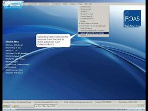 Post Office Agent Software Cash Collection Machine