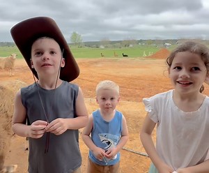 Nana jokes are contagious! Just a little barnyard humor from Finn and McKinley with cameo appearance/background support from Abel. 💕😂💕😂💕 | Frog Song Farm Sanctuary