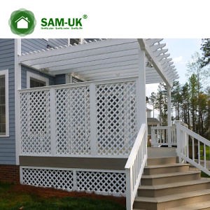 [Hot Item] 4 Foot White Horizontal Vinyl Shadow Box Fence