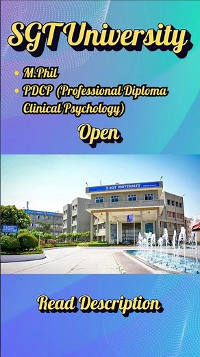 SGT University opens admission for M.Phil and PDCP 2025