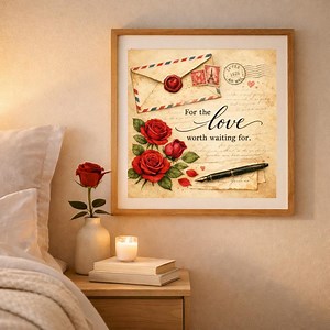 Valentine Love Letter Template Printable, Vintage Love Letter Wall Art & Personalized Stationery Kit With Blank Pages (PDF/JPG, 300 DPI) - Etsy Canada