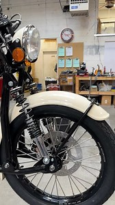 One of our first cream Halcyon 250 Origin builds! Beautiful, simple, and clean! #motorcycle #vintage #classic #handmade | Janus Motorcycles