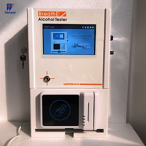 [Hot Item] At319s Wall Mounted Multi-Pay Operated Breathalyzer 7.0-Inch Touch Screen with Visual and Audio Guide