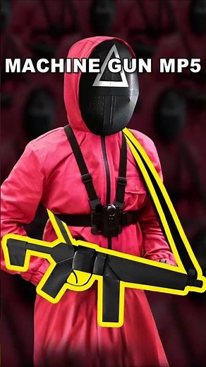 How to Make Paper Gun Origami | Squid Game