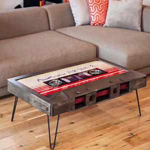 🎧 Cassette Tape Table #interiordesign #vintage #music #coffeetable #tape #cassette #analog | Avid