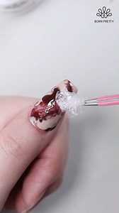 19K views · 216 reactions | Nail art idea with plastic wrap. Using #bornpretty Clear Watercolor Nail Gel (ID56002） 癩6 Colors Nude Brown Gel Polish Set (ID230923) Shop here: https://bitly.ws/39BJi 殺 #allshineonme #nailtips #nailgel #nailart #nailsdesign #marblenails | Bornpretty | Facebook
