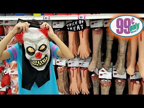 The 99 Cents only Store HALLOWEEN DECOR SHOP WITH ME WALK THROUGH 2018