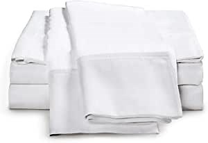 1500 Thread Count Bed Sheet Sets - Luxurious 100% Egyptian Cotton Deep Pocket Sheets - Bedding Set Includes One Flat Sheet, One Fitted Sheet & Two Pillowcases - Full Size, White