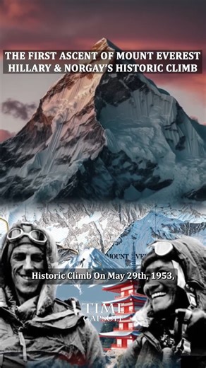 7.9K views · 72 reactions | The First Ascent of Mount Everest: Hillary and Norgay's Historic Climb | Amazing Time Capsule | Facebook