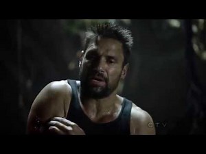 Arrow - "The Odyssey" (2013) - muscular Manu Bennett almost tortured