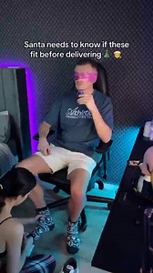 Have to make sure they fit 😂 #boyfriend #couple #relationship #christmas #fyp 🎄🤶🏼 | BertandPris