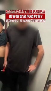 列车被撞脱线停运3小时，乘客砸窗通风，铁路公安回应：并未拘留，仅批评教育后放行