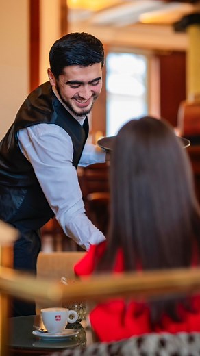 “The art of the Barista and homemade cake" Grand Hotel International. ☕️🍰 #ghinternationalprg | Grand Hotel International Prague