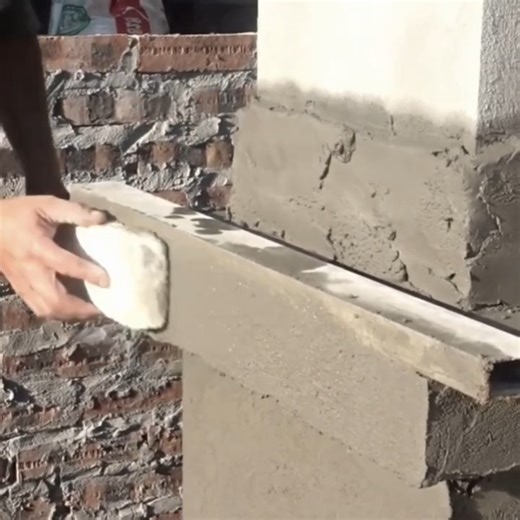1.8K views · 15 reactions | Techniques Construction Rendering Sand And Cement To The Column Foot Building House Step By Step | Wisnu art | Facebook