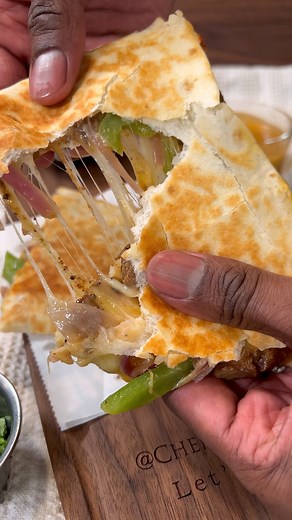 Copycat Chipotle Cheesesteak Quesadilla FREE full recipe on my website now! #linkinbio or visit chefmikehard.com! 👉🏾 Save, share & cook with me @chefmikehard! #chefmikehard #recipe #quesadilla | Chef Mike Hard
