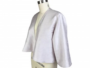 Silk Dupioni Cropped Swing Jacket, Elegant Cover Up, 3/4 Sleeve, No Button, Bound Edges, Wedding and Special Occasion Bolero - Etsy Canada