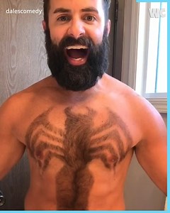 21K views · 143 reactions | Man Crafts Comic Characters While Shavings His Chest Hair  | Watercooler | Facebook