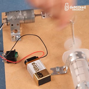 397K views · 1.3K reactions | Mini Air Pump Build From Syringe | DeMilked | Facebook