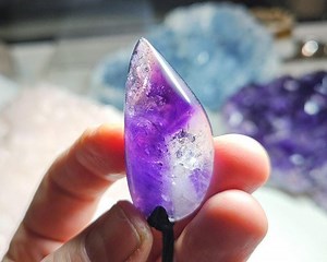 Beautiful Namibian Amethyst Crystal Pendant. Namibian Amethyst Necklace - Etsy Australia