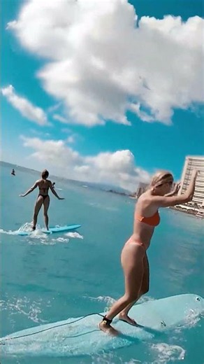 bro went surfing with two babes and managed to have a bad time