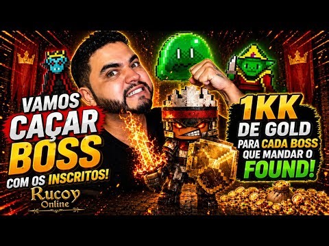 BESTIAL AO VIVO - CALL de BOSS - Vire membro e ganhe 1kk no Rucoy Online