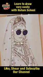 1.3K views · 20 reactions | Bride drawing and sketching  殺 #reelsvideo #reelsfb #girlydraw #indiandrawing #satisfying #pencilsketch | Hutum School | Facebook