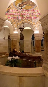 15K views · 1K reactions | Statue of Virgin Mary, Dormition Abbey Church Mount Zion Jerusalem | Visit Israel From Your Home | Facebook