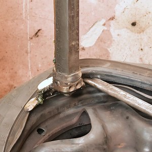 Fix a Bent Wheel! Thanks for watching! Please be aware that this video is for entertainment purposes only and techniques shown should not be attempted at home! | Adventure Panda | Facebook