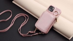 Wallet Case for Samsung Galaxy A52/A52S 5G with Shoulder Strap Ring Buckle, PU Leather Zipper Organ Purse, Credit Card Holder Stand Cell Phone Cover for A 52 S 4G G5 52A S52 52S Women Men Khaki