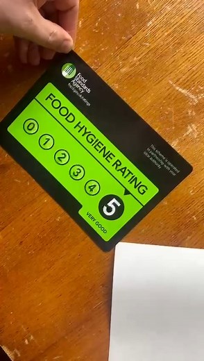 5 stars! Today we recevied something very special.... our 5 star Food Hygeine Rating! Well done to all the team! | The Old Poets' Corner