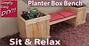 DIY Planter Box Bench