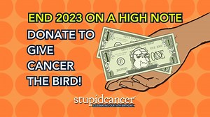 It's the final stretch of 2023, and we're aiming to finish strong! Join our end-of-year fundraising initiative to help us continue our vital work in creating community for those affected by adolescent and young adult cancer. Don’t forget to tag your loved ones, colleagues, and friends to encourage them to make their own year-end gifts. Help us make cancer suck less next year! stpdcn.cr/Donate | Stupid Cancer