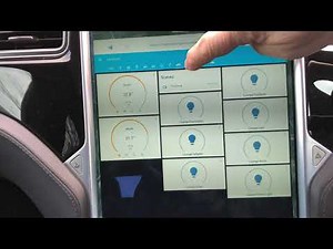 Home Assistant Interface on a Tesla Browser
