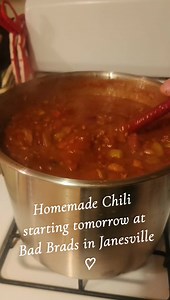 Chili starting Monday at Bad Brad's - Wing and a Prayer ! Homemade by Bailey Miller Come get it while it last!! | Nicky Lilith LaVey