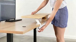 Ergonomic Clamp On Desk Shelf - 31.4x7.8in Wood Desktop Organizer, No Drill Monitor Stand Riser & Office Supplies Storage Rack for Home Workspace Study Room (31.4 x 7.8in)