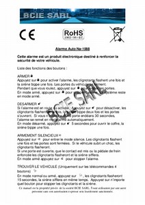 Alarme Auto Montage Renault - Notice & Manuel PDF