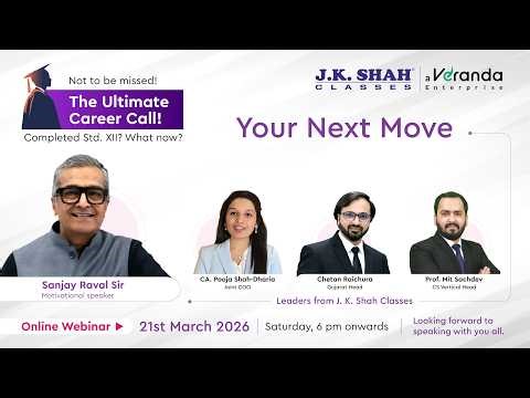 What after Class 12th? Expert Webinar by JKSC Featuring Sanjay Raval