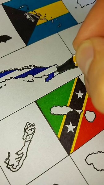 Antwort auf @rafo5639 Day 19 of painting North America - Cuba 🇨🇺 #fyp #cuba #geography #havana #map