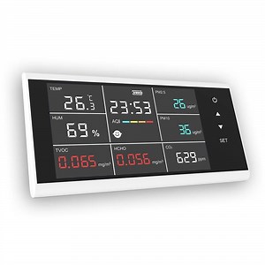 [Hot Item] Indoor Air Quality Detector Desktop CO2/Pm2.5/Pm10/Hcho/Tvoc Gas Analyzer with Dust