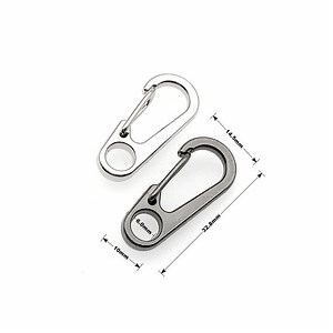 [Hot Item] Spring Carabiner Clasp Paracord Clip Snap Hook Buckle for Purse, ID Card, Flag Pole, Zipper Pull, Key Chain