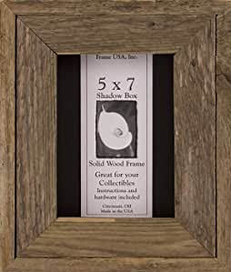 Frame USA 5x7 Barnwood Shadow Box Picture Frames