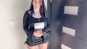 Hot Devoted Nun with Rounded Huge Ass will do anything to save a Soul