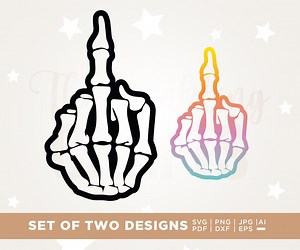 Skeleton Middle Finger Svg, Skull Hand Print Svg, Cricut, Sublimation,female Skeleton Drinking, Skull Shirts Svg, Halloween Svg, SVG - Etsy