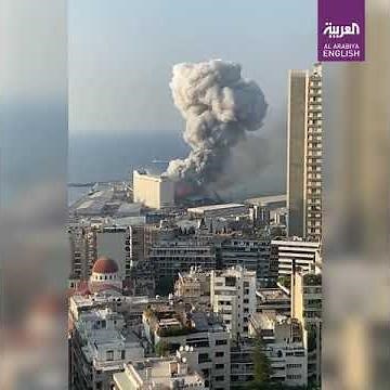 Beirut Explosion Slow Motion Compilation of videos show moment explosions at Beirut port
