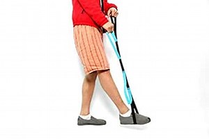 Fairman Leg Lifter Strap with Loop - 40 Inch/102cm Rigid Foot Loop & Hand Grip for Adult, Senior, Elderly, Handicap, Disability & Pediatrics