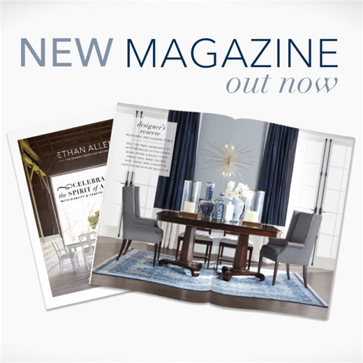 Summer is full of simple, satisfying pleasures like homemade ice cream and a dip in the pool. Our latest digital magazine is full of ways to build beautiful rooms around simple pleasures: a cozy sofa, refreshed bedding, or a new piece of décor. Find the magazine in your email inbox or online at ethanallen.com > Inspiration > Digital Magazines. #EthanAllenDesign #interiordesignideas #decoratingideas #homedecor #homedecorideas | Ethan Allen