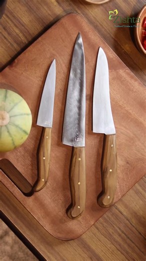 4.3K views · 32 reactions | The REHA Handcrafted Kitchen Knife Set,...