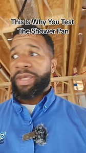 This is why you test the shower pan. #thataintright #newconstruction #homeinspections | That Ain't Right