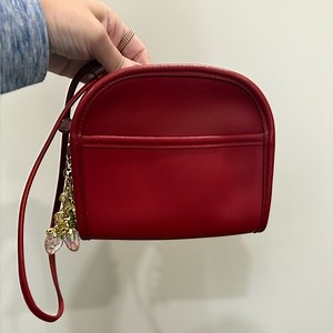 🚨VINTAGE 1997 COACH ABBIE RED LEATHER ZIP CLOSURE CROSSBODY