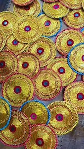 Handmade zari buttons are available now.. | SS collections